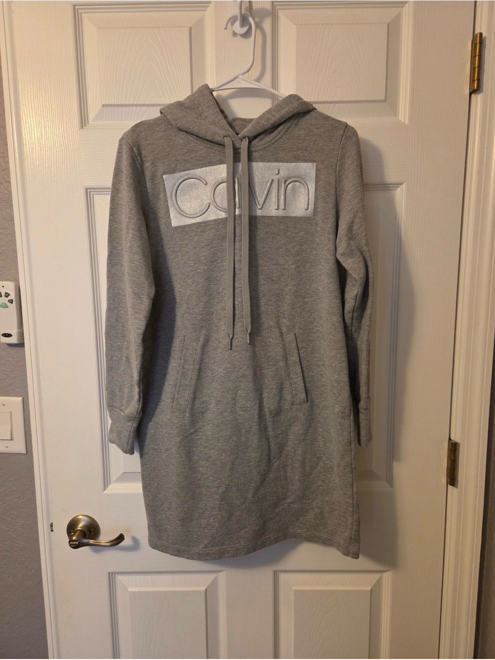Calvin Klein Light Gray Hooded Sweatshirt